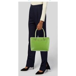 Kate Spade Wellesley Quinn tote bag in green leather